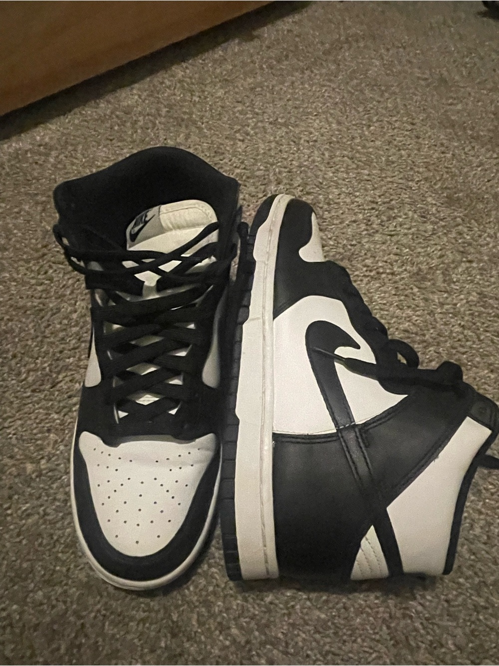 Nike Men's Black & White High-Top Sneakers